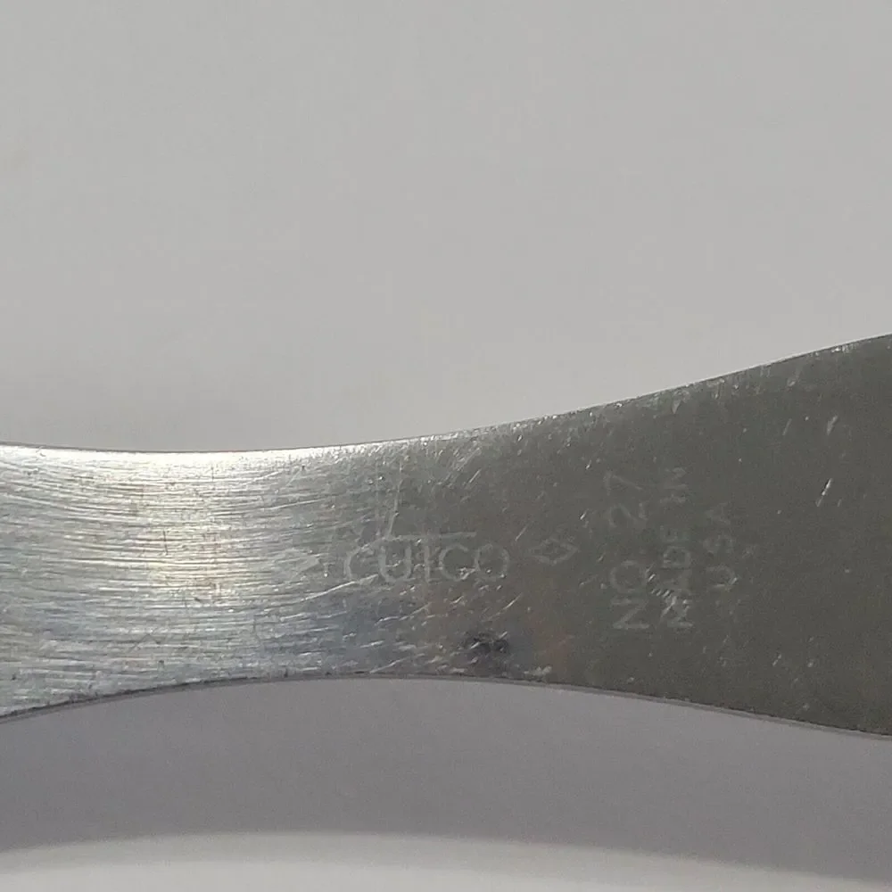 Cutco Carving Turning Fork No 27 Brown Wood Handle Made in USA - Picture 11 of 14